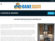 Tablet Screenshot of danebuildingconcepts.com